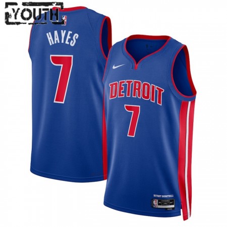 Dres Detroit Pistons Killian Hayes 7 Nike 2022-23 Icon Edition Plava Swingman - Dječji